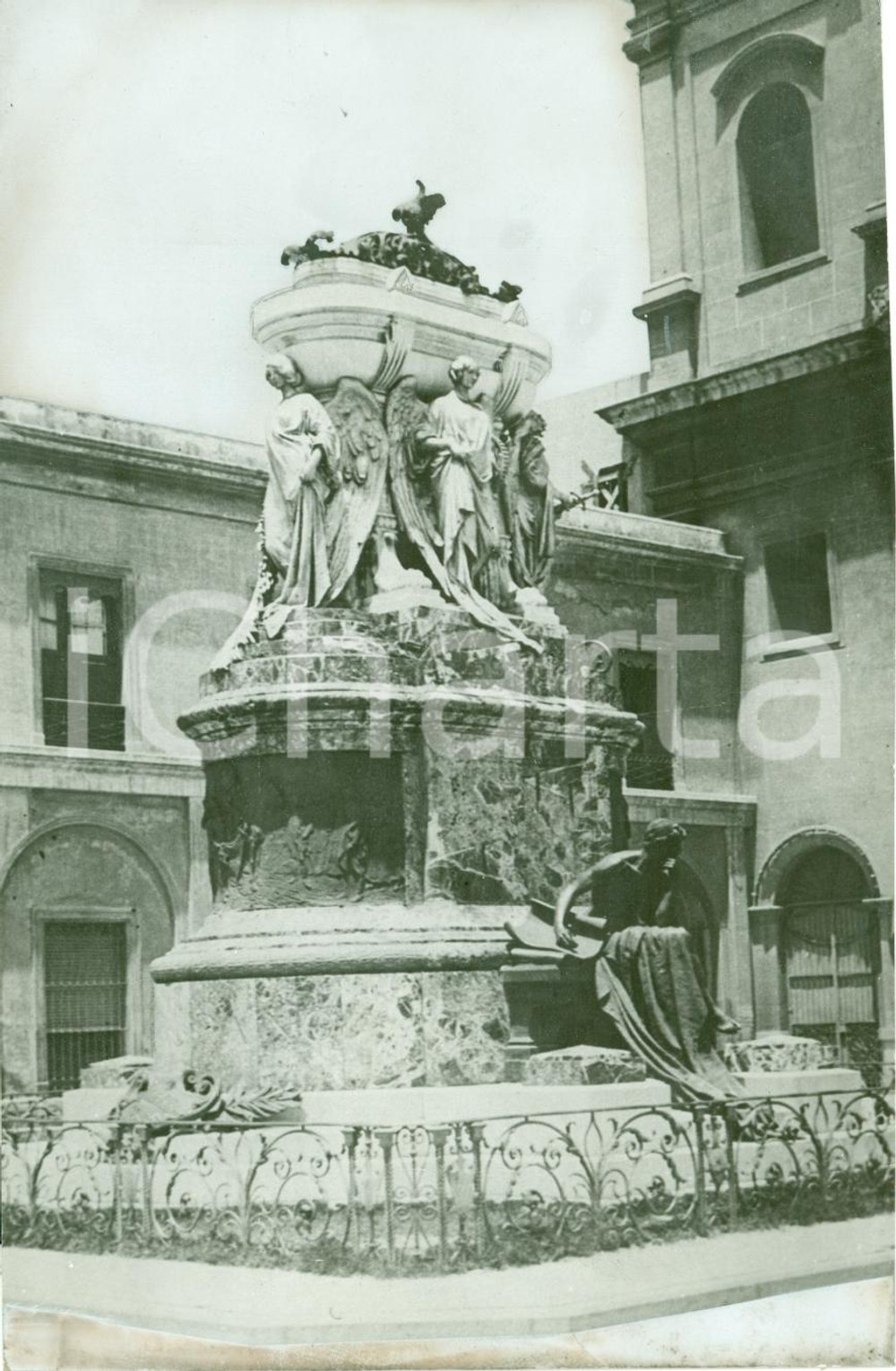Fotografia d epoca originale 1934 BUENOS AIRES Monumento Generale Manuel BELGRANO Ettore XIMENES Vera foto 1
