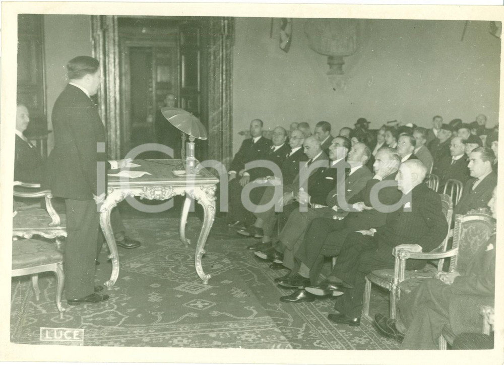 Fotografia d epoca originale 1937 ROMA Dino ALFIERI Conferenza Diplomatica Cilena Centro Studi Americani FOTO 1