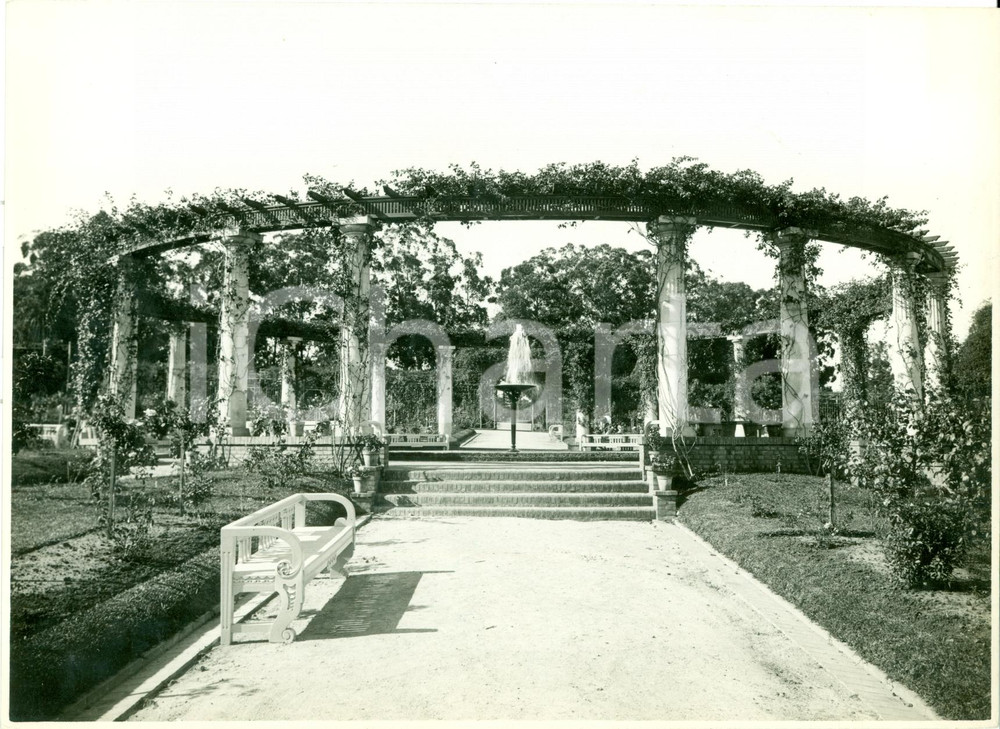 Fotografia d epoca originale 1930 PRADO DE MONTEVIDEO URUGUAY Vista del Rosarium Vera fotografia 1