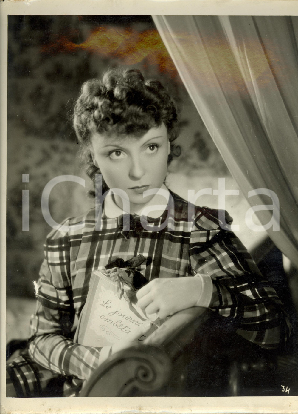 Fotografia d epoca originale 1942 LE MARIAGE DE CHIFFON Odette JOYEUX Claude AUTANTLARA Foto di scena 1