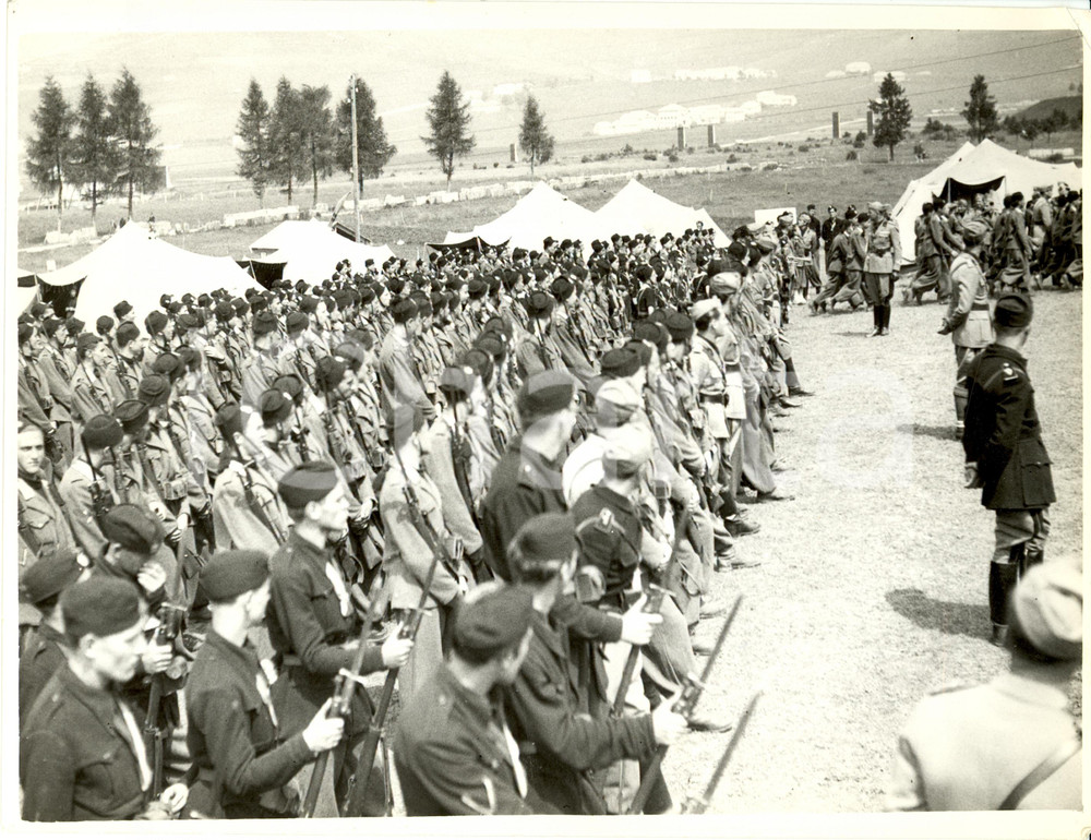 Fotografia d epoca originale 1938 ASIAGO VI Messa al campo Avanguardisti Balilla GIL Fotografia 1
