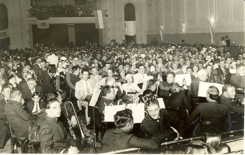 Fotografia d epoca originale 1936 CORDOBA Concerto a teatro per italiani emigrati in ARGENTINA Fotografia 1