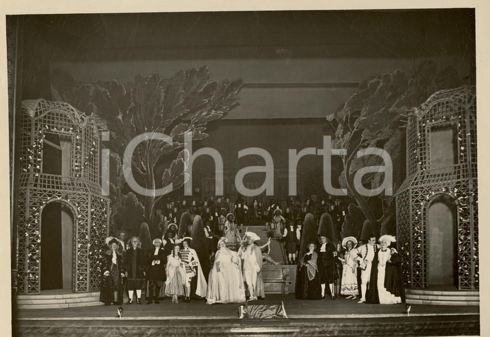 Fotografia d epoca originale 1937 FIRENZE MAGGIO MUSICALE  Le nozze di Figaro Atto IV Foto LOCCHI 1