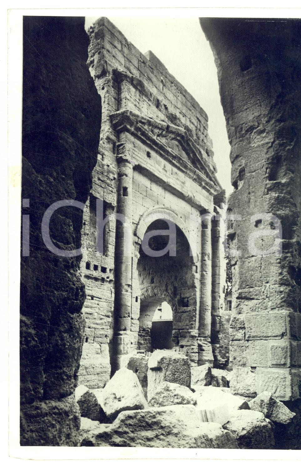 Fotografia d epoca originale 1934 ORANGE Provence Rovine romane  Veduta del Ginnasio Fotografia 1