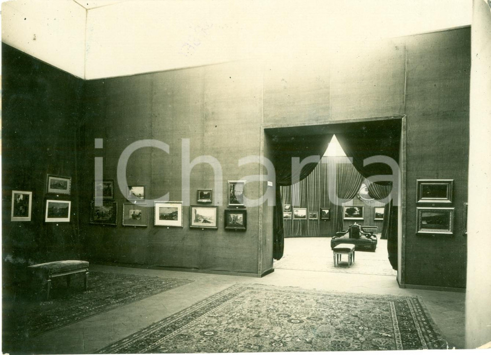 Fotografia d epoca originale 1936 NAPOLI Sala Mostra pittura del 1800 Comitato Celebrazioni Campane Foto 1