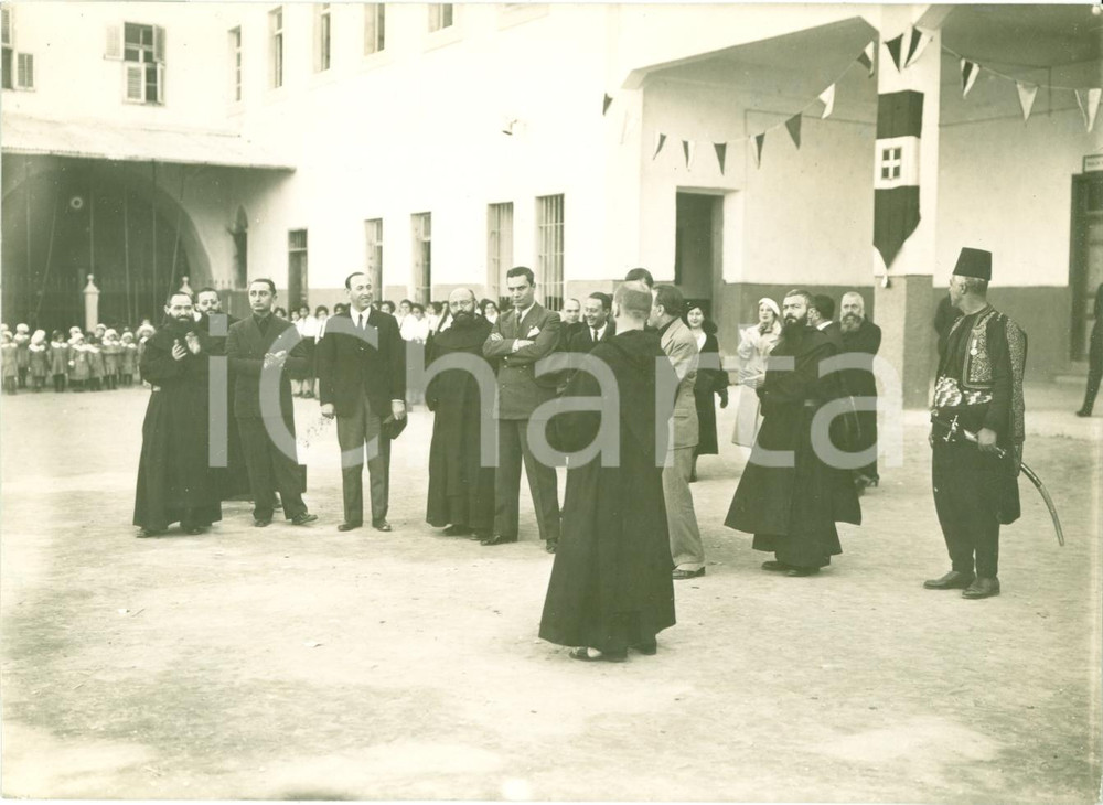 Fotografia d epoca originale 1932 TRIPOLI LIBANO Frati della Scuola Italiana Carmelitana FOTOGRAFIA 1