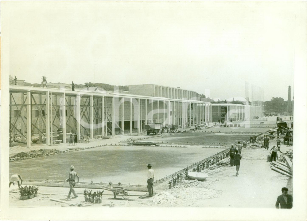 Fotografia d epoca originale 1939 ROMA Lavori al CIRCO MASSIMO per costruzione Villaggio Balneare FOTOGRAFIA 1