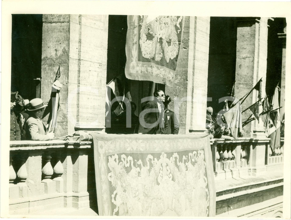 1932 ROMA Grande mutilato Feliciano LEPORE all'Università LA SAPIENZA Fotografia