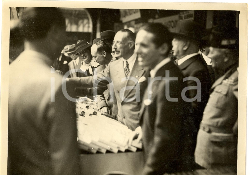 1936 MILANO Fiera del Libro - Podestà Guido PESENTI all'inaugurazione *Foto ARGO