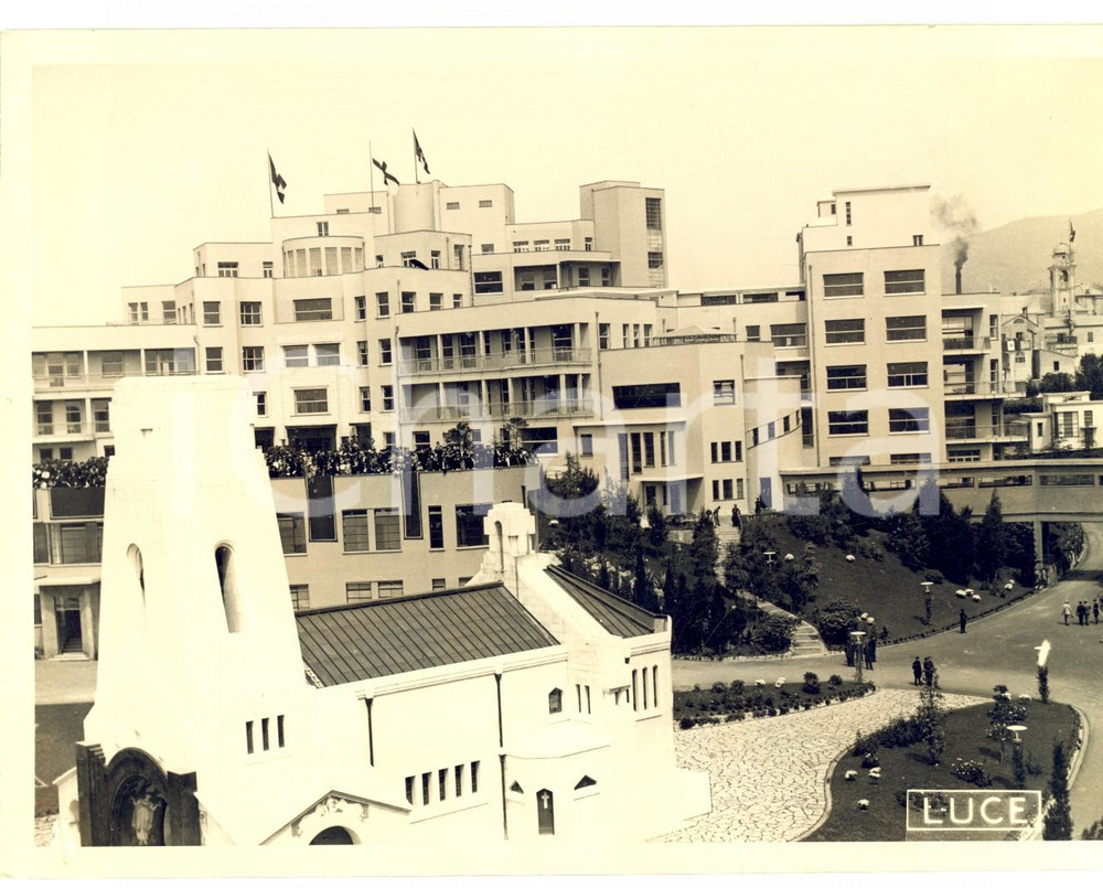 Fotografia d epoca originale 1938 GENOVA Inaugurazione Ospedale pediatrico GASLINI Foto LUCE 1