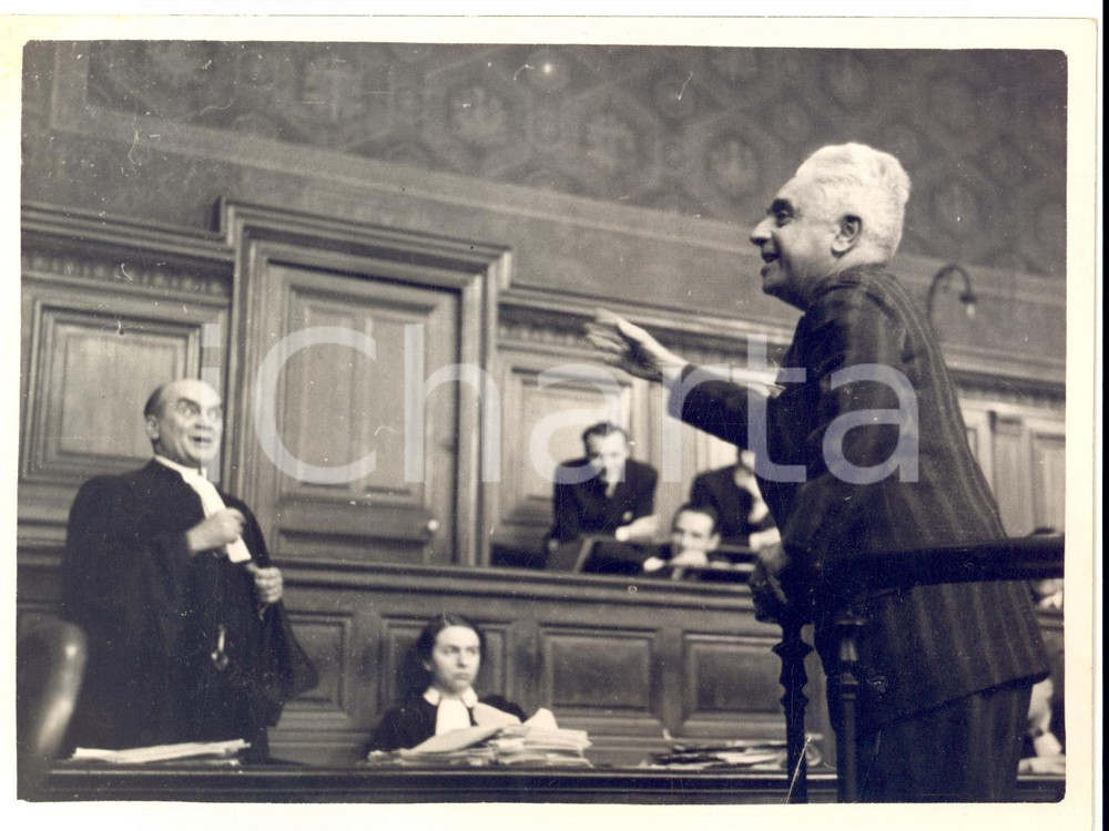 Fotografia d epoca originale 1938 PARIS Processo rapimento EUGENE MILLER  Discorso perito ERARD Foto 1