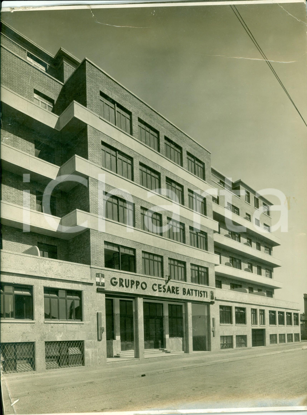 Fotografia d epoca originale 1934 MILANO Casa del Gruppo Rionale GRF CESARE BATTISTA Fotografia 1