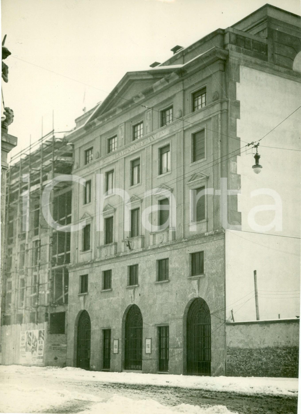Fotografia d epoca originale 1932 MILANO Il nuovo Palazzo del GRUPPO OBERDAN Fotografia 1