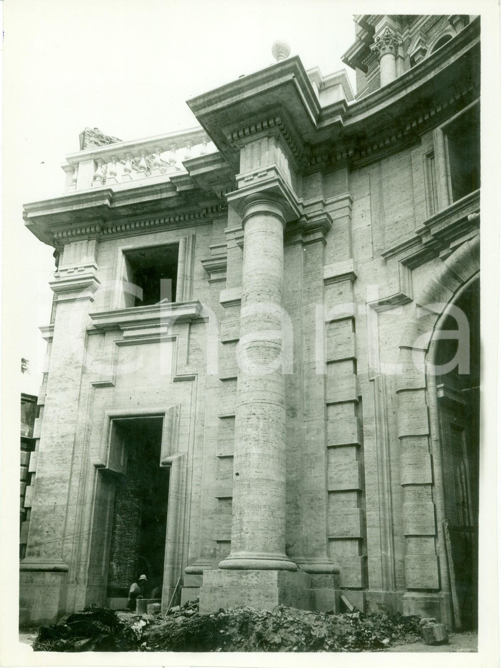 Fotografia d epoca originale 1932 ROMA Nuovo Palazzo Cassa Nazionale Infortuni Architetto Armando BRASINI 1