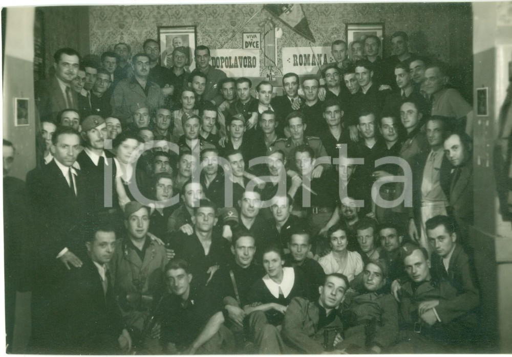Fotografia d epoca originale 1935 MILANO Gruppo OND Escursionisti ROMANA Dopolavoro Fotografia 1