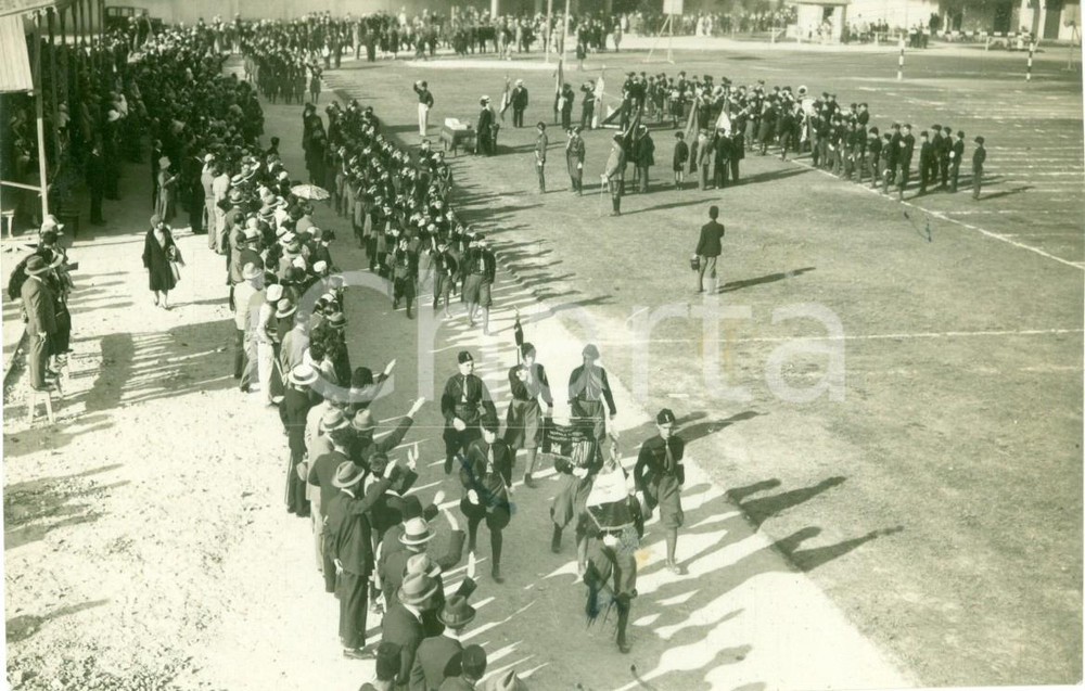 Fotografia d epoca originale 1931 ALESSANDRIA D EGITTO Sfilata balilla e Avanguardisti Fotografia 1