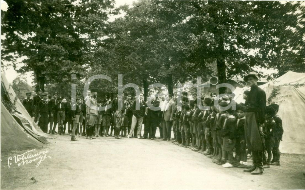 Fotografia d epoca originale 1931 MONZA Arnaldo MUSSOLINI al Campo dei BALILLA Fotografia 1
