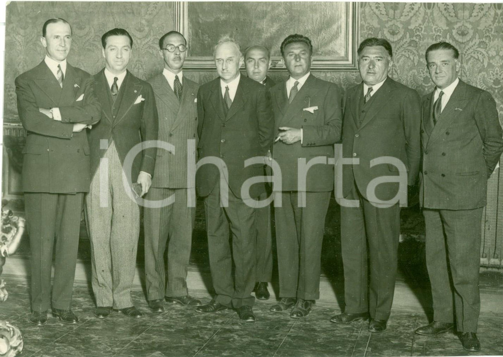 Fotografia d epoca originale 1929 GINEVRA SVIZZERA Delegazione Italiana Conferenza Internazionale Lavoro 1