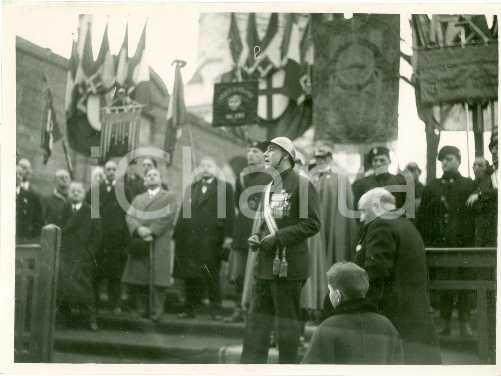 Fotografia d epoca originale 1934 MILANO Celebrazione XV Annuale Combattenti e Reduci Fotografia 1