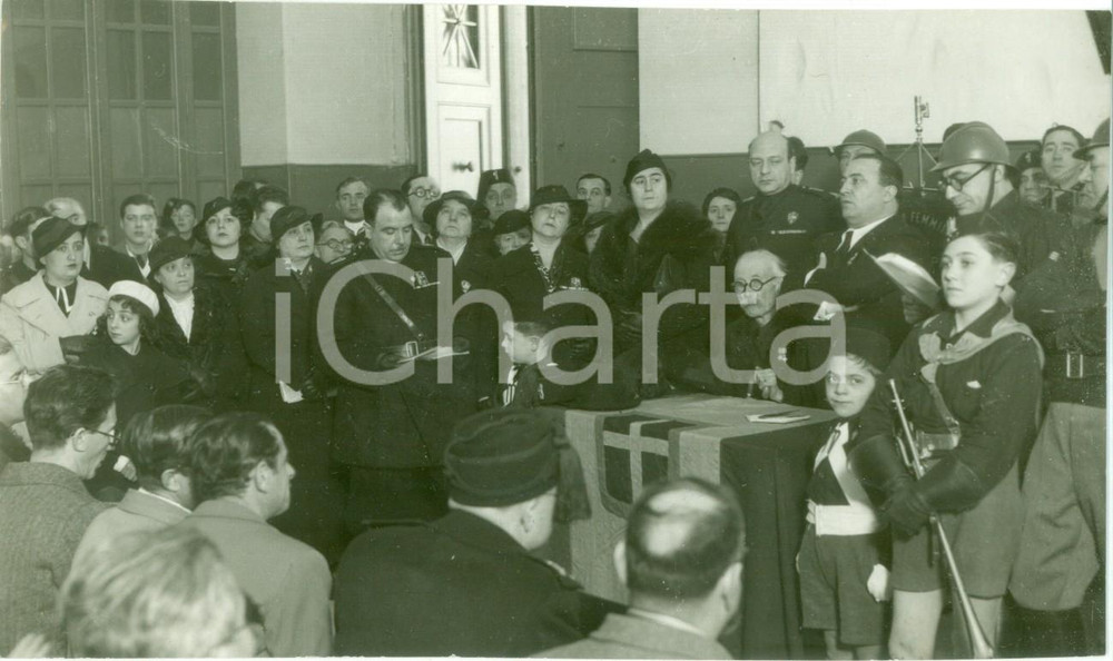 Fotografia d epoca originale 1936 ROMA Riunione Associazione Combattenti ENRICO TOTI Fotografia 1