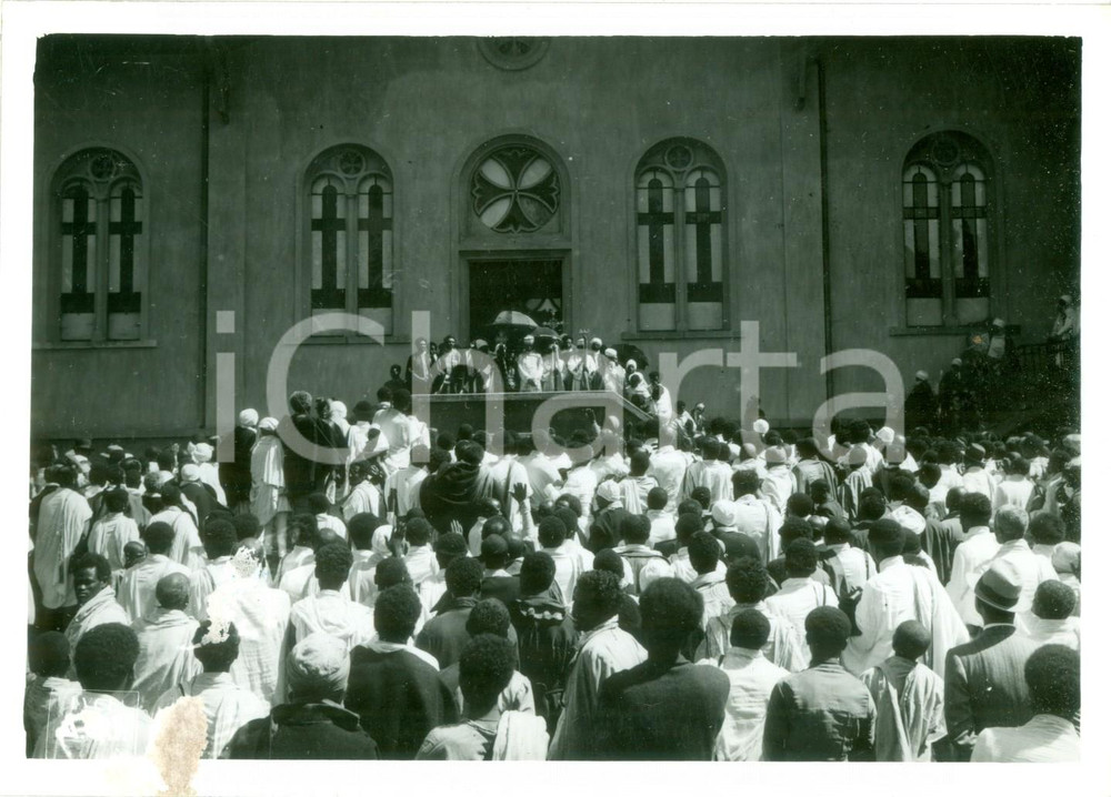 Fotografia d epoca originale 1939 ADDIS ABEBA ETIOPIA AOI Elezione nuovo metropolita chiesa etiopica FOTO 1