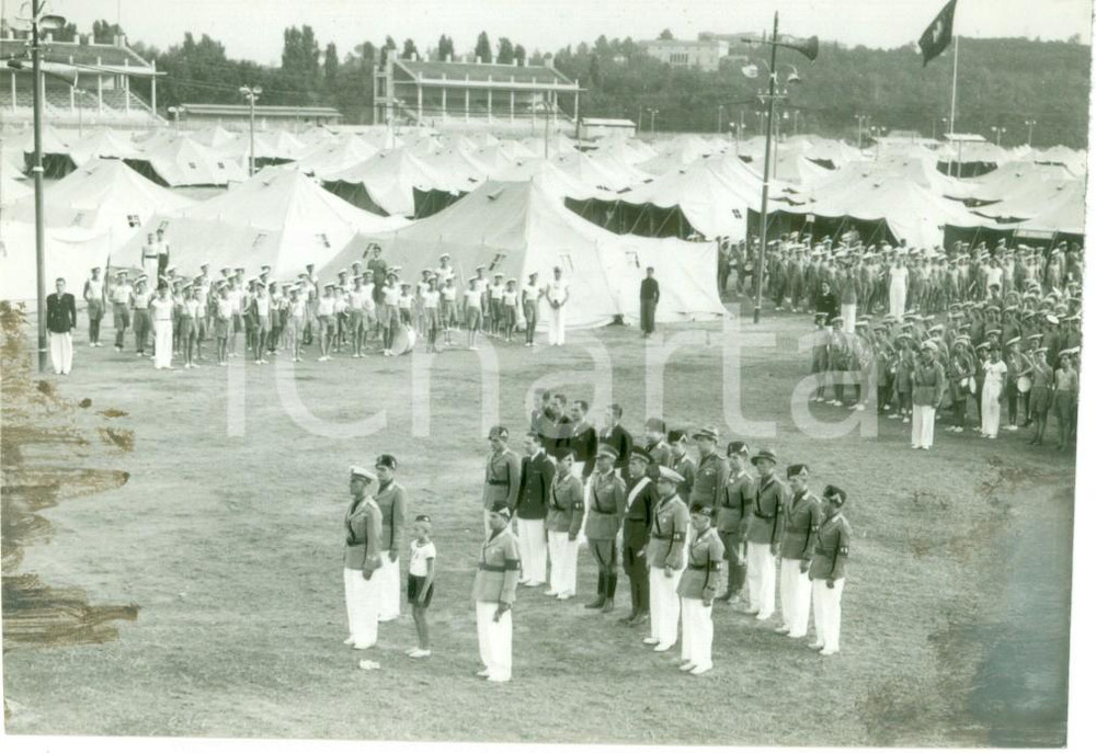 Fotografia d epoca originale 1935 ca ROMA Renato RICCI alla messa al CAMPO DUX Fotografia 1