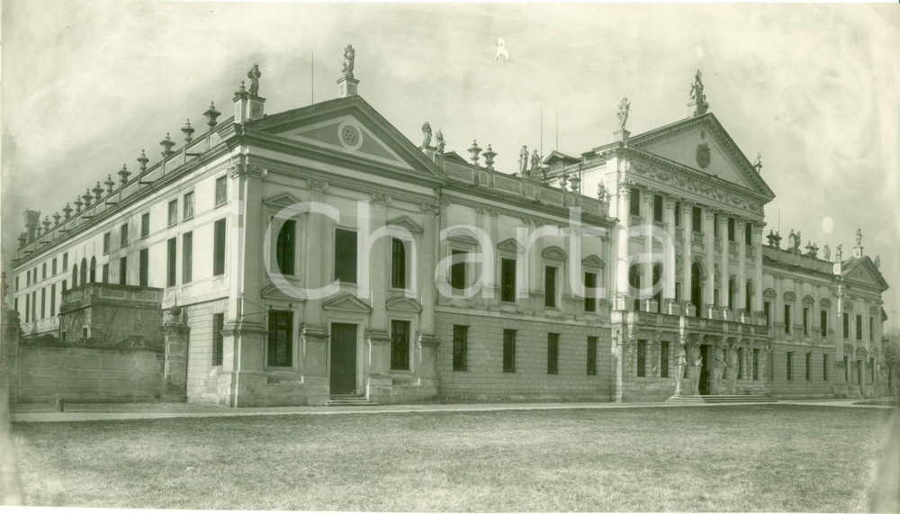 Fotografia d epoca originale 1934 STRA VE Villa PISANI pronta per incontro tra MUSSOLINI e HITLER Vera foto 1