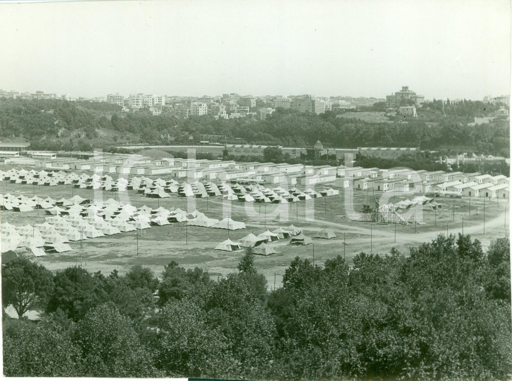 Fotografia d epoca originale 1938 ROMA Particolare dell accampamento del CAMPO DUX Fotografia 1