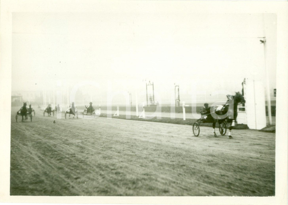 Fotografia d epoca originale 1936 MILANO SAN SIRO Cavallo AULO GELLIO taglia traguardo Gran Premio d EUROPA 1