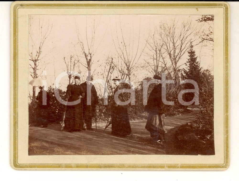 Fotografia d epoca originale 1900 ca TORINO Ritratto Giuseppe e Luisa ASINARY SIGRAY Foto 13x10 cm 1