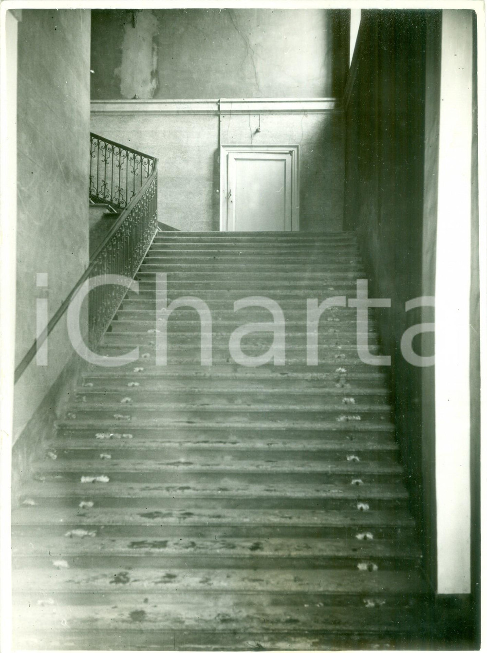 Fotografia d epoca originale 1937 MILANO I vecchi scaloni della MANICA LUNGA prima della demolizione Foto 1
