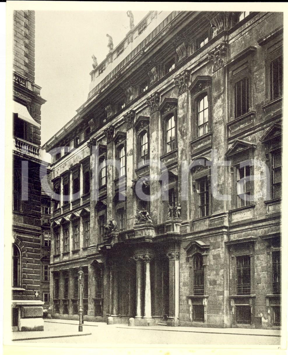 Fotografia d epoca originale 1933 WIEN Palazzo LIECHTENSTEIN  Veduta della facciata Fotografia 12x14 cm 1