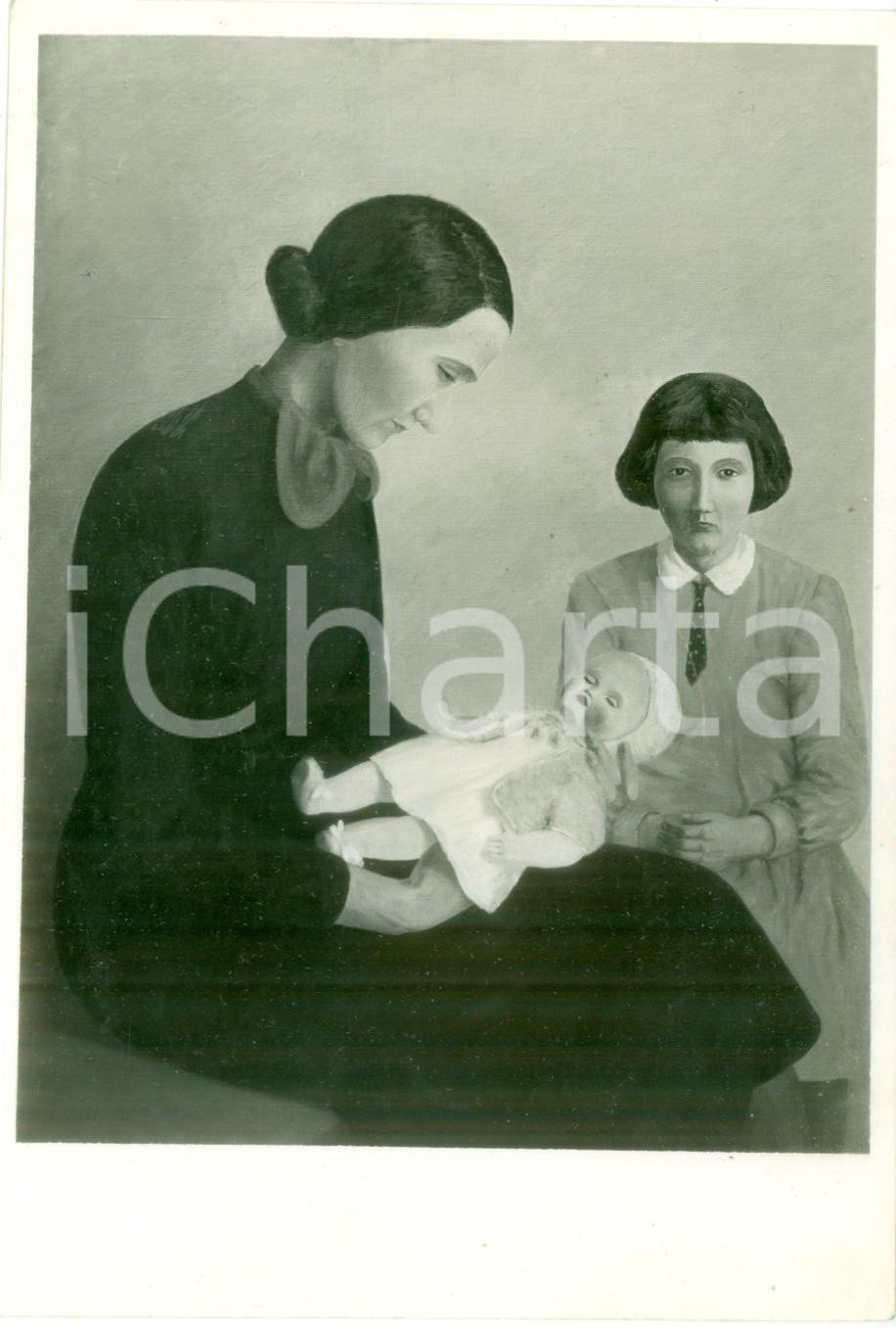 Fotografia d epoca originale 1936 LISSONE MB Luigi ARRIGONI Scena famigliare Fotografia coeva del quadro 1