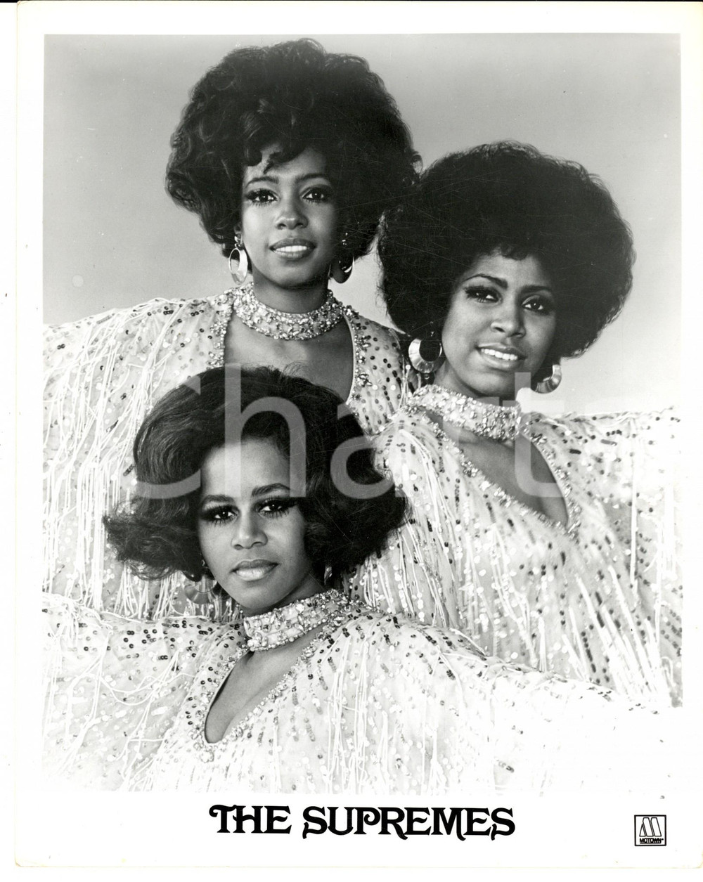Fotografia d epoca originale 1970 ca Ritratto delle SUPREMES con Diana ROSS Fotografia SERIALE 18x24 cm 1