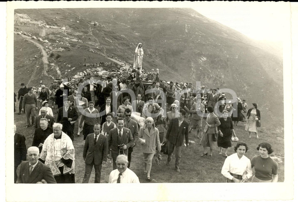 Fotografia d epoca originale 1960 GENOVA Processione staua della MADONNA IMMACOLATA  Foto 18x13 DALMER 1