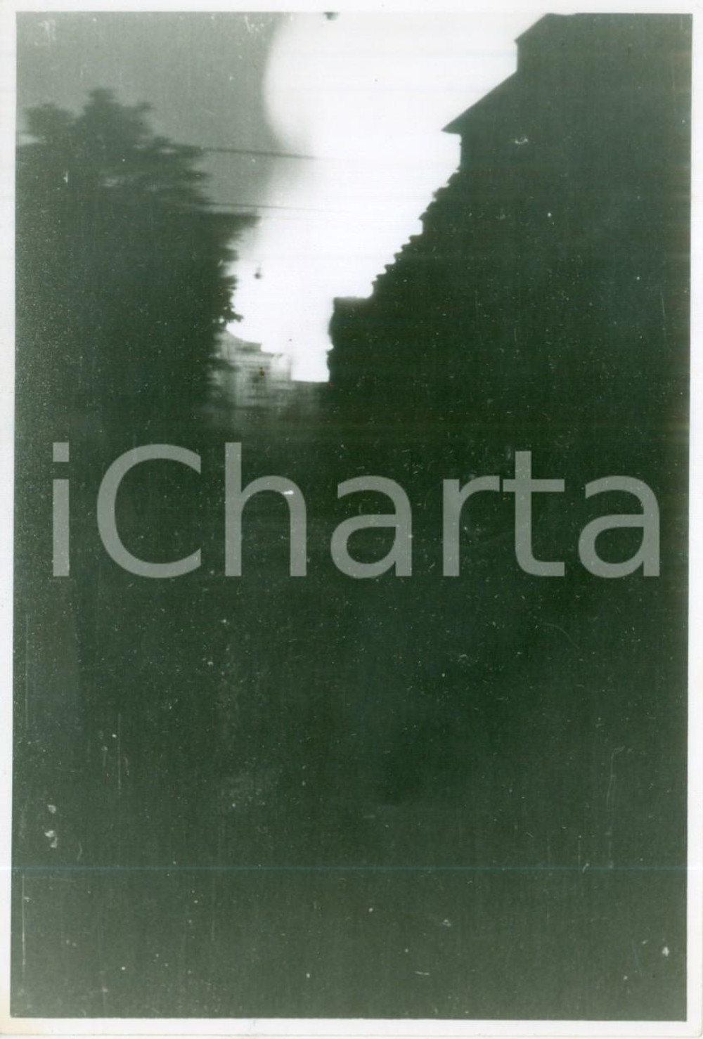 Fotografia d epoca originale 1945 KOLN WW2 Veduta bombardamenti notturni sulla cittÃ  Fotografia 1