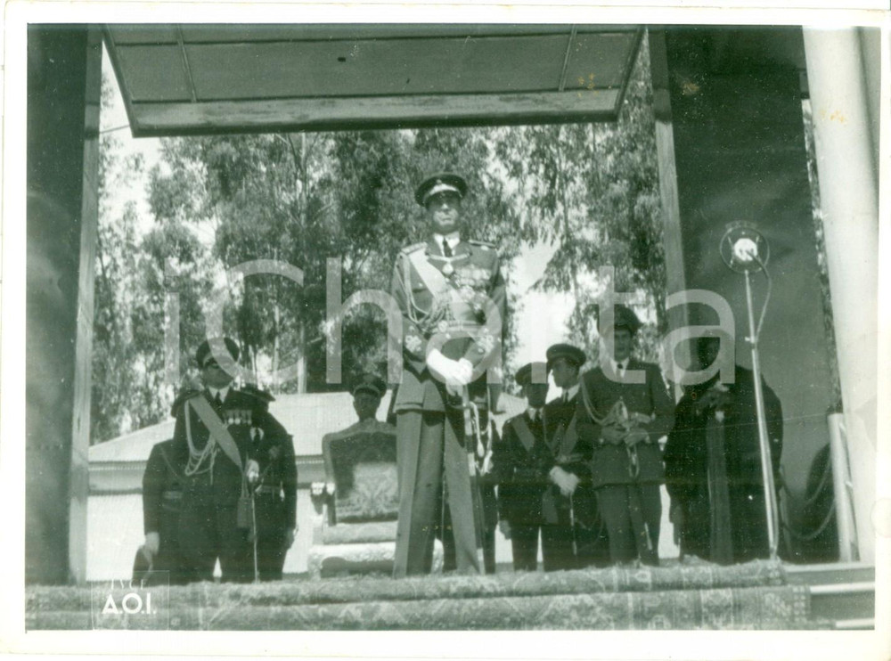 Fotografia d epoca originale 1938 ADDIS ABEBA ETIOPIA AOI Amedeo d AOSTA Rito del Damerà  Vigilia MASCAL 1