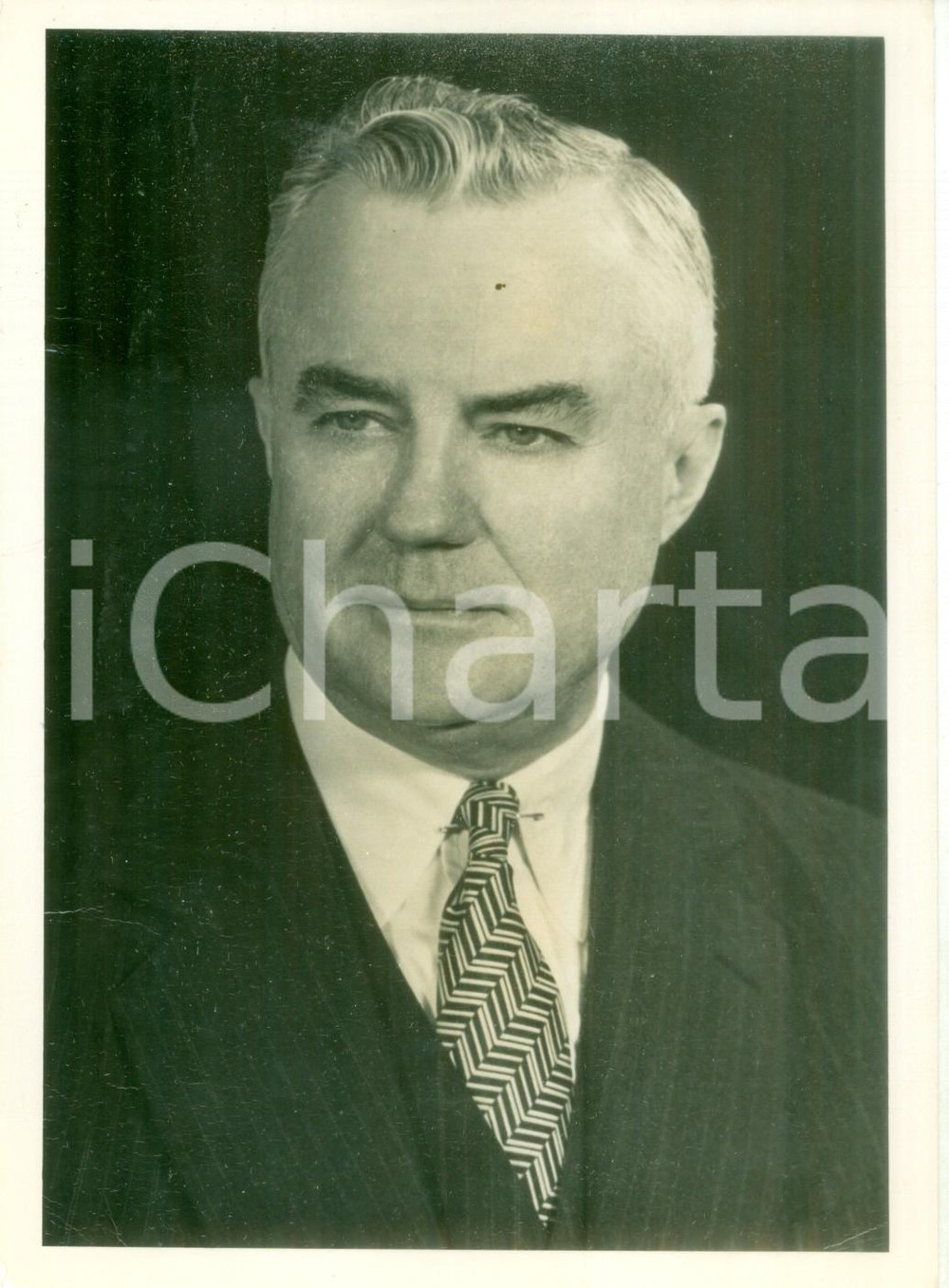 Fotografia d epoca originale 1945 ca USA Politico Oscar Ross EWING U.S. Federal Security Administrator Foto 1