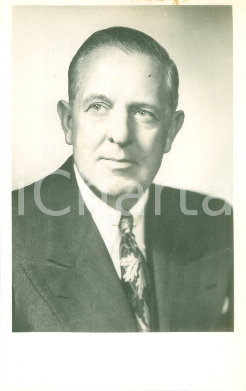 Fotografia d epoca originale 1950 ca USA Paul C. HOFFMAN U.S. Economic Cooperation Administrator Fotografia 1
