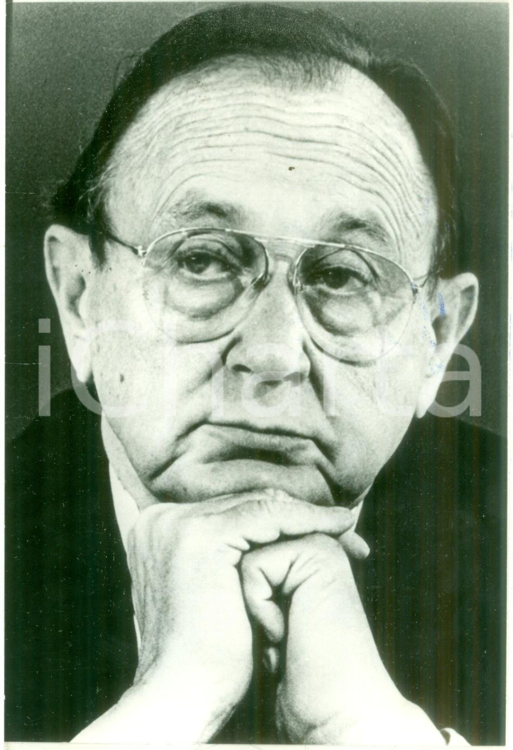Fotografia d epoca originale 1989 GERMANIA HansDietrich GENSCHER Ministro affari esteri Fotografia 1