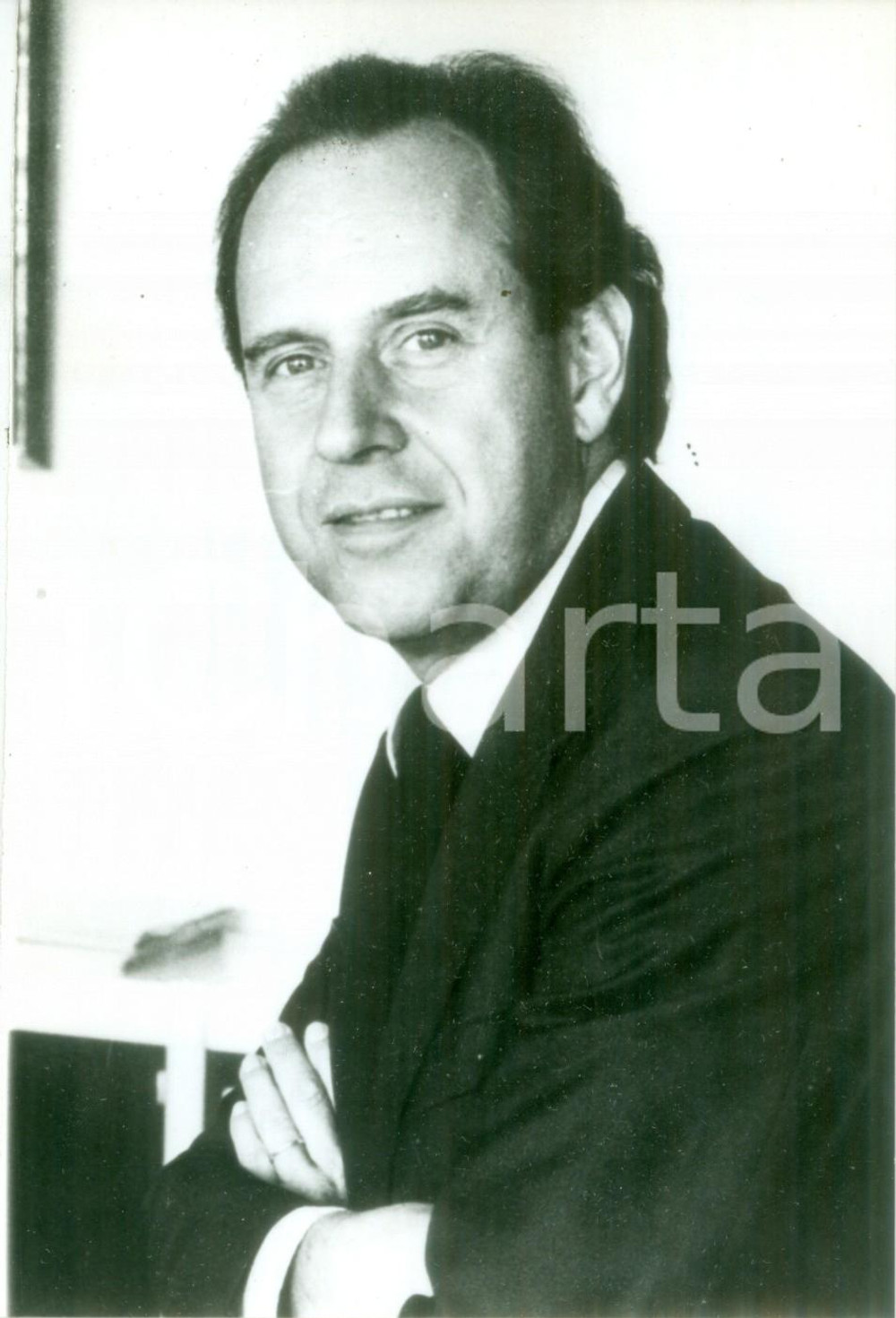 Fotografia d epoca originale 1986 PARIS Claude CONTAMINE PrÃ©sident de TÃ©lÃ©diffusion de FRANCE Fotografia 1