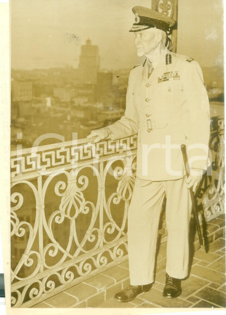 Fotografia d epoca originale 1945 NEW YORK USA Jan Christiaan SMUTS Primo ministro sudafricano Foto 1