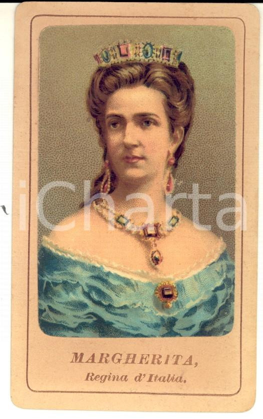 Fotografia d epoca originale 1890 ca REGIO ESERCITO Ritratto regina Margherita di Savoia Foto seriale CDV 1