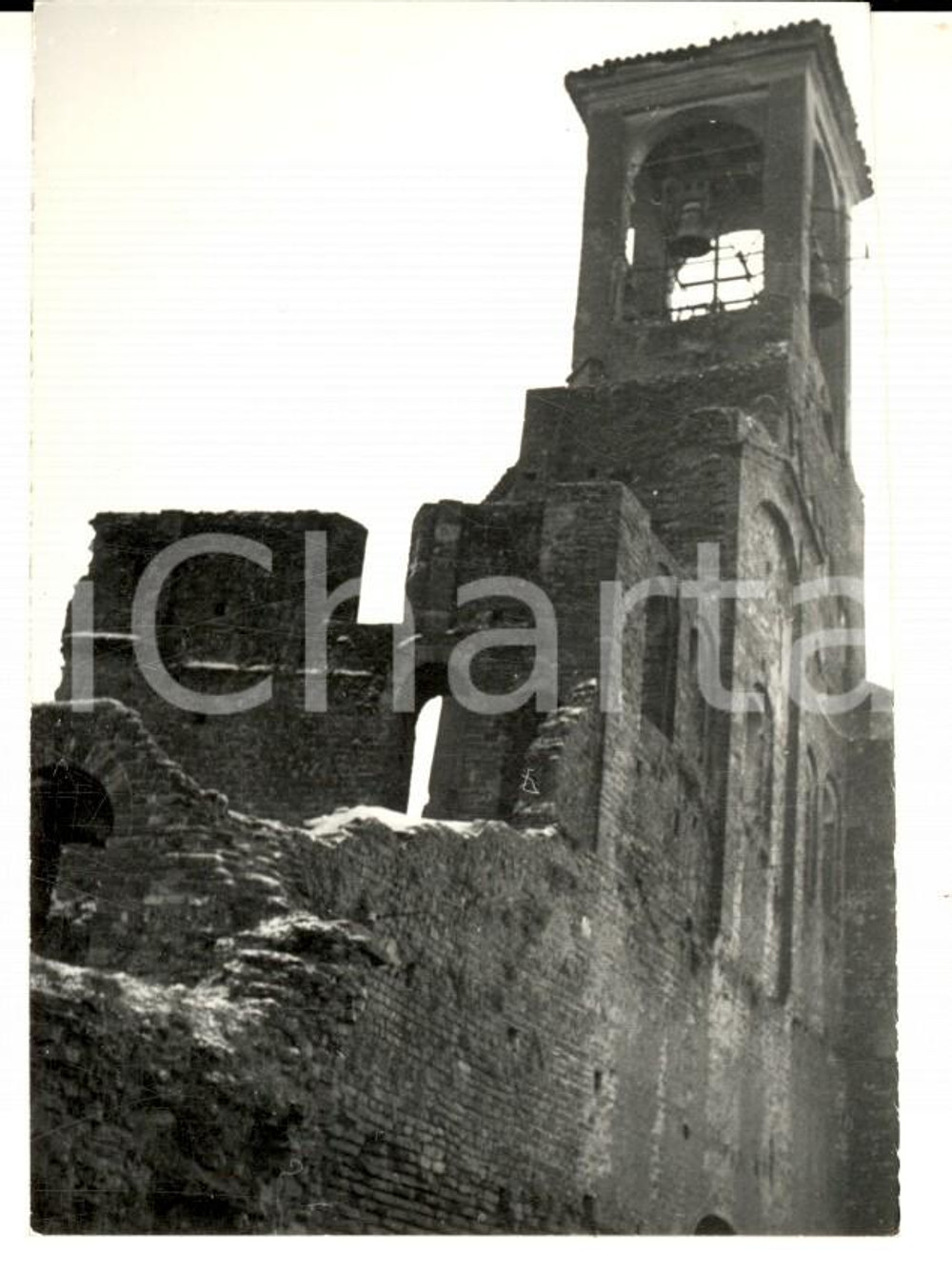 Fotografia d epoca originale 1960 LOMELLO PV Basilica S. MARIA MAGGIORE Fotografia ARTISTICA 8x10 cm 1
