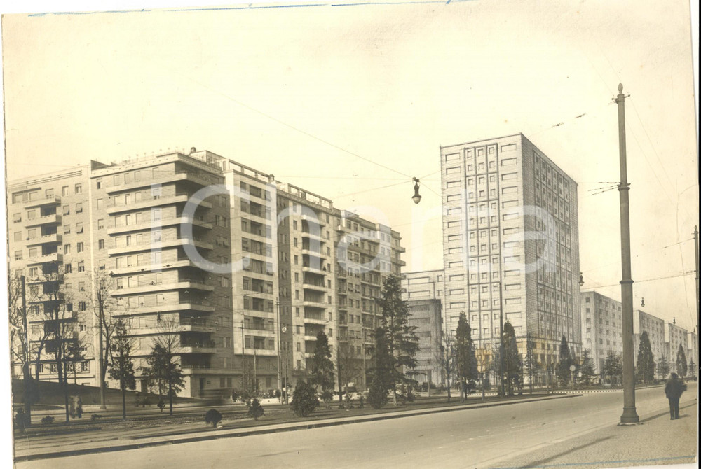 Fotografia d epoca originale 1938 MILANO Piazza della Repubblica  via Ferdinando di Savoia Foto RENDERING 1