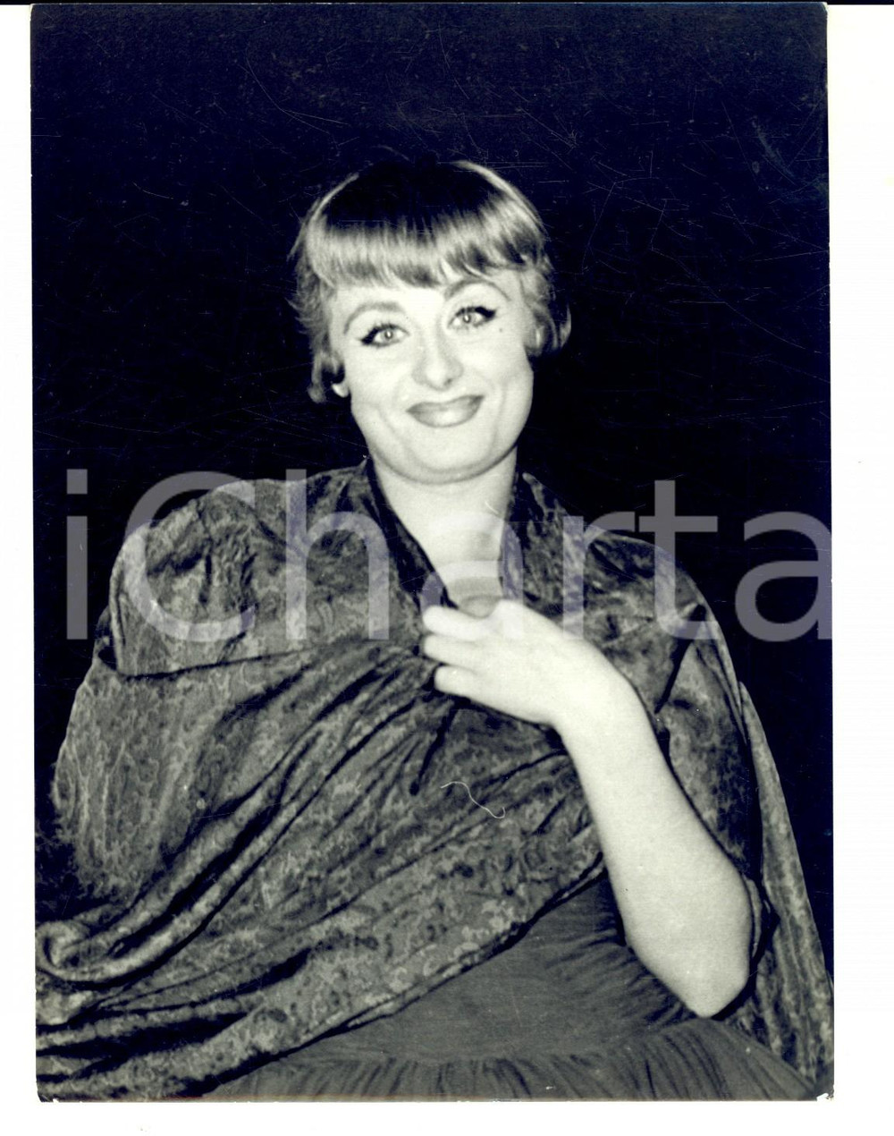 Fotografia d epoca originale 1960 ca COMPAGNIA MACARIO Ritratto dell attrice Sandra MONDAINI Foto NELLY 1