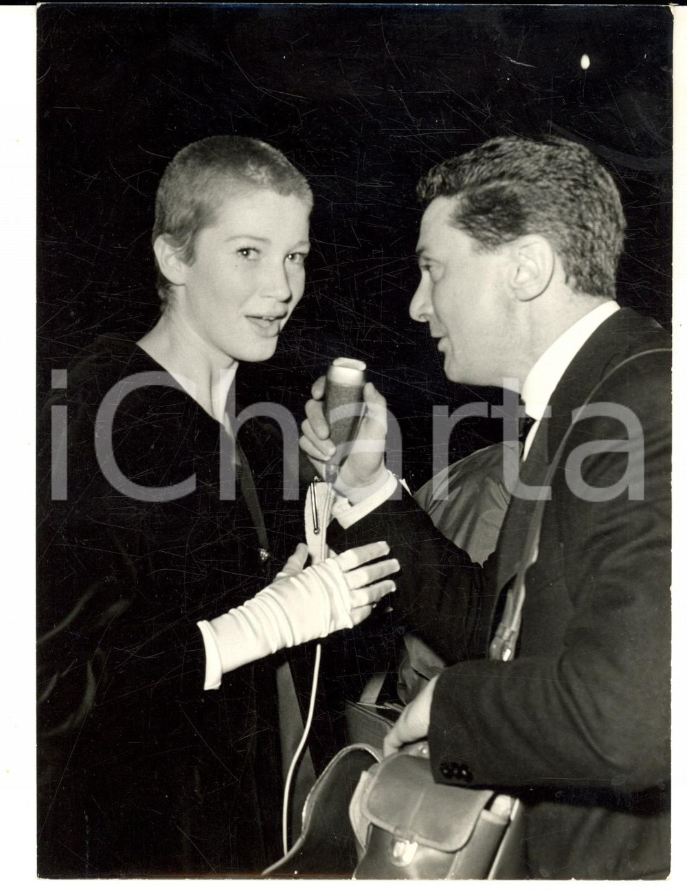 Fotografia d epoca originale 1960 ca TORINO SPETTACOLO Intervista all attrice Carla GRAVINA Foto NELLY 13x18 1