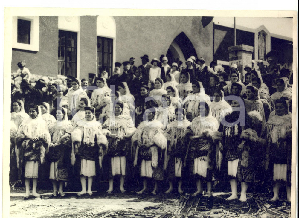 Fotografia d epoca originale 1940 ca ITALIA COSTUMI REGIONALI Gruppo di donne Foto LUCE RARA 18x13 1
