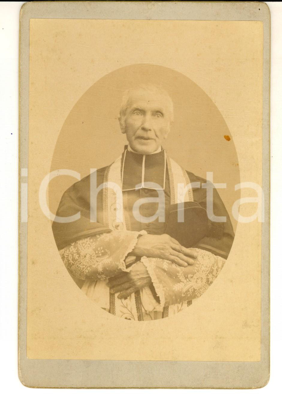 Fotografia d epoca originale 1910 ca AREA LOMBARDA Ritratto di un vescovo Fotografia VINTAGE 12x16 cm 1