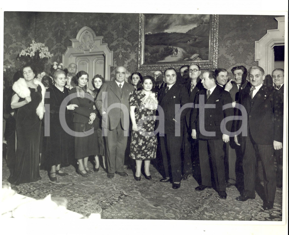 Fotografia d epoca originale 1938 MILANO Una delegazione a Palazzo Marino Foto ANCILLOTTI & MARTINOTTI 24x18 1